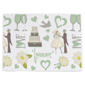 Spezielle Hochzeitstag-Bilder Große Geschenktüte (Vorderseite)