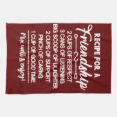 Spezielle Inspirationsquelle für Freundschaft Geschirrtuch (Horizontal)