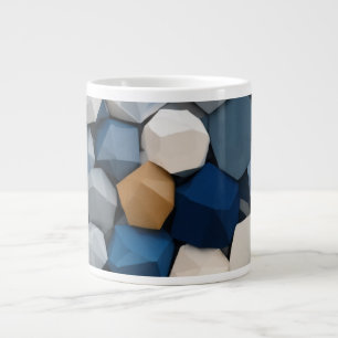 Spezielle Jumbo-Tasse mit Minimalistisch Geometrie