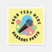 Spezielle Karaoke-Party-Servietten mit Audio-Logo Serviette (Vorderseite)