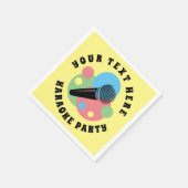 Spezielle Karaoke-Party-Servietten mit Audio-Logo Serviette (Ecke)