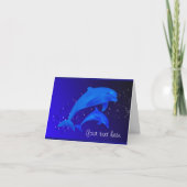 Spezielle Karte für Dolphin Cobalt Blue Ocean (Vorderseite)