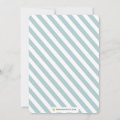 Spezielle Kinderdusche Einladung - Junge (Rückseite)