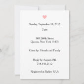 Spezielle Kinderdusche für den Lieferwagen Einladung (Rückseite)