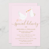 Spezielle Kinderdusche / Sprinkle Einladung (Vorne/Hinten)