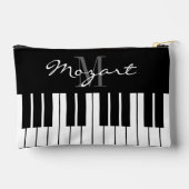Spezielle Kosmetiktüte mit schwarz-weißem Klaviers Zubehörtasche (Rückseite)