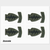 Spezielle Kräfte grüne Berets SF SFG SOF Veteranen Rechteckiger Aufkleber (Blatt)