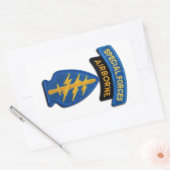 Spezielle Kräfte grüne Berets SF SFG SOF Veteranen Rechteckiger Aufkleber (Umschlag)