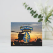 Spezielle Kräfte Grüne Berets Veteranen-Patch Postkarte (Stehend Vorderseite)