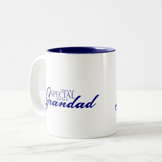 Spezielle Liebe für Grandad Zweifarbige Tasse (Vorderseite Links)