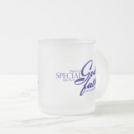 Spezielle Liebe für Paten Mattglastasse (VorderseiteRechts)