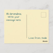 Spezielle Liebe liefert Kinder Verbindungen Postka Postkarte (Rückseite)