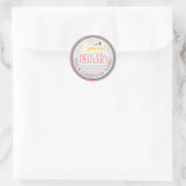 Spezielle Lieferaufträge kundenspezifisch Runder Aufkleber (Tasche)