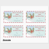 Spezielle Lieferkleber für die Rüstung des Polarbä Rechteckiger Aufkleber (Blatt)