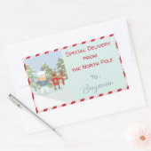 Spezielle Lieferkleber für die Rüstung des Polarbä Rechteckiger Aufkleber (Umschlag)