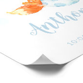 Spezielle Lieferstorch-Fox-Babystände Poster (Ecke)