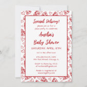 Spezielle Lieferung Italienische Pizza Party Babyd Einladung (Vorderseite)