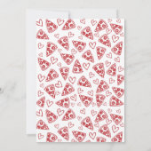 Spezielle Lieferung Italienische Pizza Party Babyd Einladung (Rückseite)