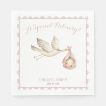 Spezielle Lieferung Stork Pink Baby Girl Babydusch