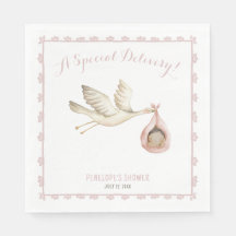 Spezielle Lieferung Stork Pink Baby Girl Babydusch
