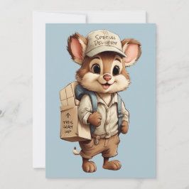 Spezielle Lieferung von Tieren niedlicher Cartoon Feiertagskarte