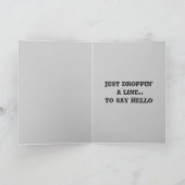 Spezielle Lieferungs-Gruß-Karte Karte (Innenseite)