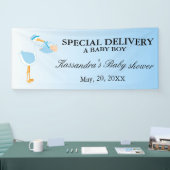Spezielle Lieferungs-Storch-Baby-Duschen-Fahne Banner (Messe)