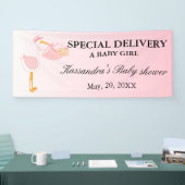 Spezielle Lieferungs-Storch-Baby-Duschen-Fahne Banner (Messe)