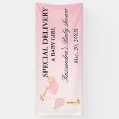 Spezielle Lieferungs-Storch-Baby-Duschen-Fahne Banner (Vertikal)
