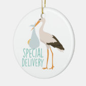 Spezielle Lieferungs-Storch Keramik Ornament (Links)