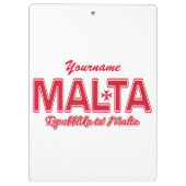 Spezielle MALTA-Zwischenablage Klemmbrett (Rückseite)