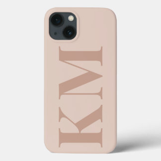Spezielle Monogramm-Initialen boho blush minimalis Case-Mate iPhone Hülle