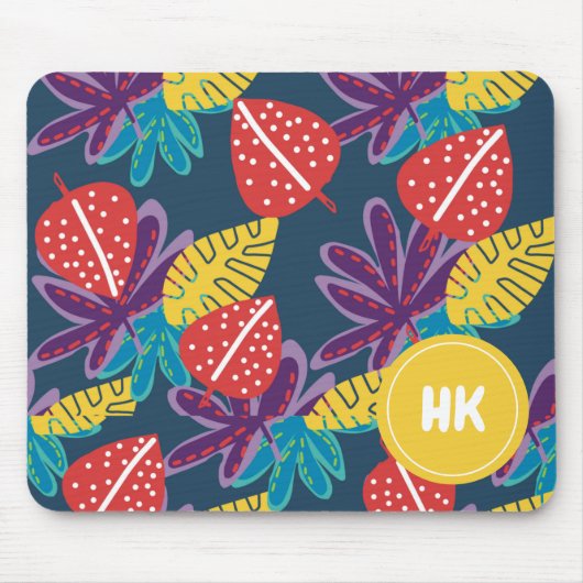 Spezielle monogramm tropische Hawaii-Hawaii-Exotik Mousepad (Vorne)