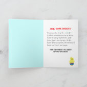 Spezielle Mütter Gelbhackchen bunte Eier Feiertagskarte (Innenseite)