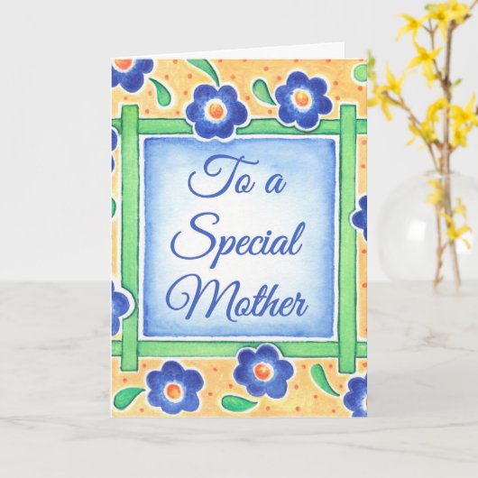 Spezielle Mutter Karte (Gelbe Blume)