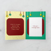 Spezielle Nephew Leopard Kinder bordeauxrot Geburt Karte (Innenseite)