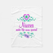 Spezielle Nichte Fleecedecke (Vorderseite)