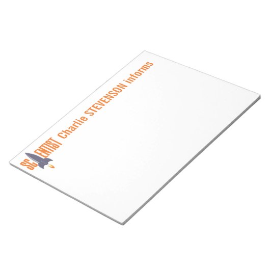 Spezielle Notebooks von Rocket Scientist Notizblock (angewinkelt)