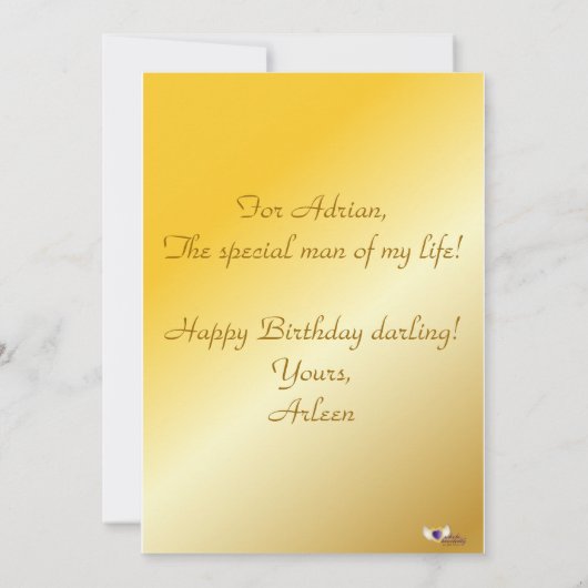 Spezielle Okassion Grußkarte individuell anpassen Einladung (Rückseite)