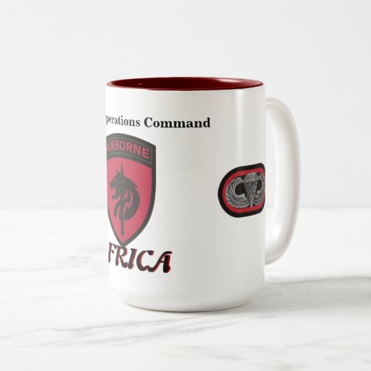 Spezielle Operations-Befehls-Afrika-Tasse Zweifarbige Tasse (VorderseiteRechts)