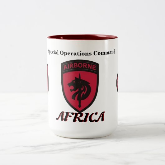 Spezielle Operations-Befehls-Afrika-Tasse Zweifarbige Tasse (Mittel)