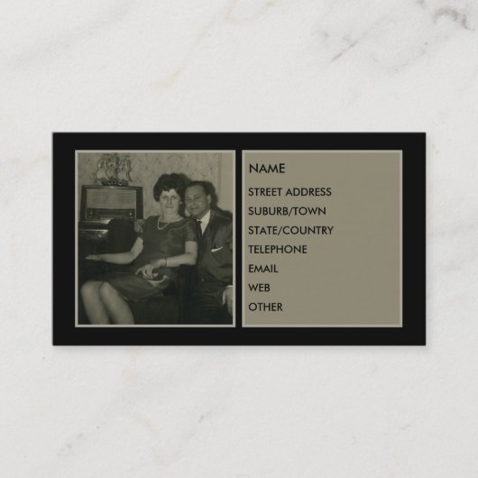 SPEZIELLE PAAR-VISITENKARTE++ VISITENKARTE (Vorderseite)