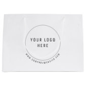Spezielle Papierverpackung mit Firmenlogo Große Geschenktüte (Vorderseite)