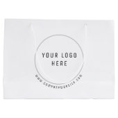 Spezielle Papierverpackung mit Firmenlogo Große Geschenktüte (Rückseite)