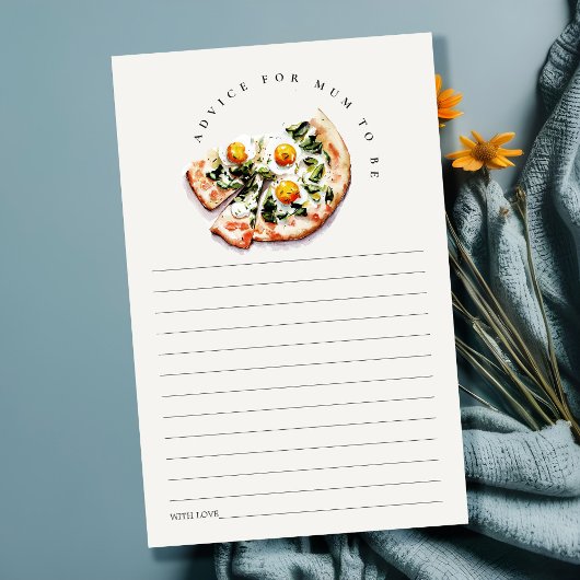 Spezielle Pizzaempfehlung für Mama Baby Dusche