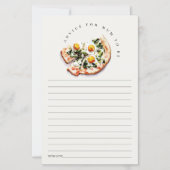 Spezielle Pizzaempfehlung für Mama Baby Dusche (Vorderseite)