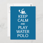 Spezielle Postkarte behalt Calm & Play Water Polo (Vorne/Hinten)