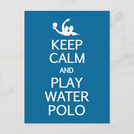Spezielle Postkarte behalt Calm & Play Water Polo (Vorderseite)
