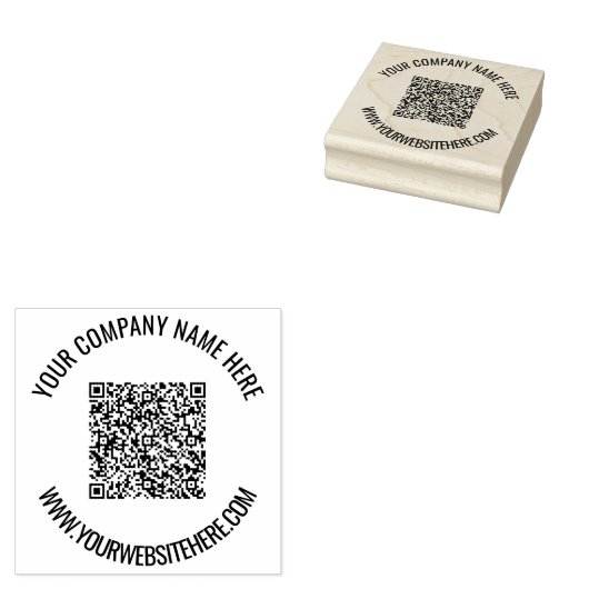 Spezielle QR-Code-Scan-Info Personalisierte Briefm Gummistempel (Stempel)