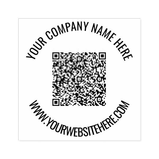 Spezielle QR-Code-Scan-Info Personalisierte Briefm Gummistempel (Prägung)